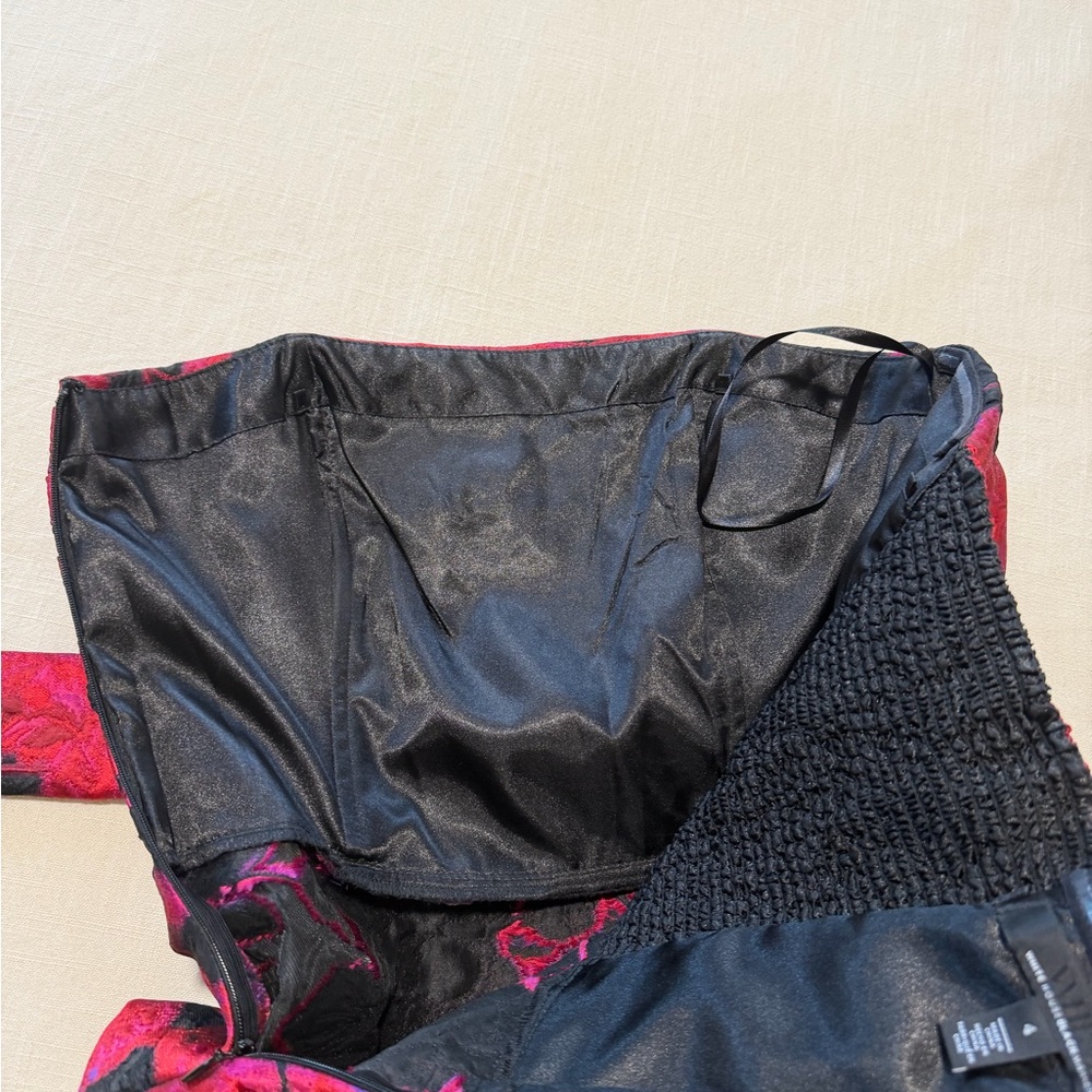 White House Black Market Black Satin Top - Picture 5 of 8